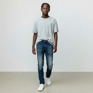 American Eagle Men's Original Straight Jeans Medium Wash Size 29x30 (31x28.5)